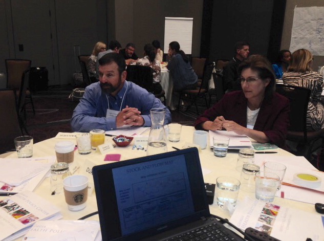 Eric Barlow, Wyoming House of Representatives (left), and Melissa Wiklund, Minnesota Senate (right), participated in the Emerging Leaders Program in July.