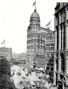 The New York World Building, Park Row, New York City. 1905. The Illustrated Post Card Company, New York.