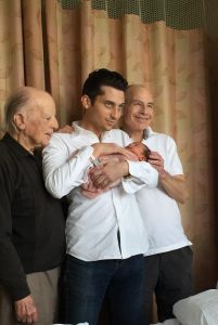 Four generations of sons from newborn to one hundred