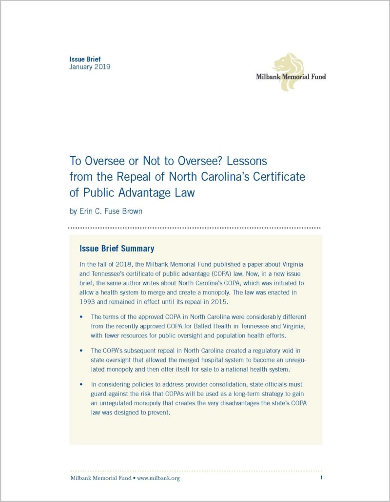 to oversee or not to oversee lessons from the repeal of certificate of health