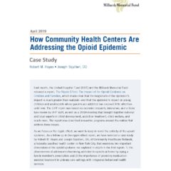 New Case Study: How Community Health Centers Are Addressing the Opioid Epidemic